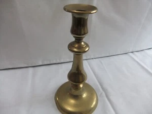 Antique Victorian BRASS CANDLESTICK 20 x 10 cm 329 grams - Picture 1 of 9