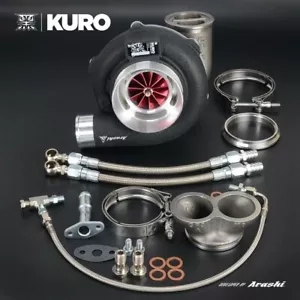 Kuro Kugellager 4" GT3076R HKS GT3037 Turbo 1.01 A/R Twin Scroll V-Band 525 PS - Bild 1 von 6