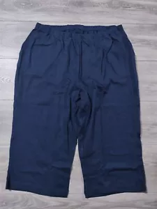 Lands End Pants Womens X-Large 18 Navy Blue Cropped Legging Bottoms - Picture 1 of 7