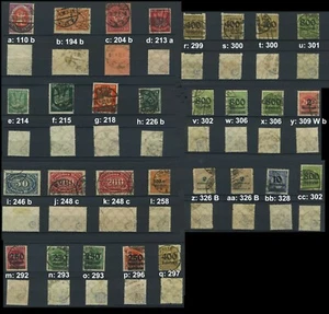 DR ex 110 - 328, Inflation, Stempel + Farben geprüft; bitte auswaehlen! #g756 - Bild 1 von 33