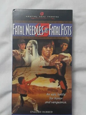 Fatal Needles Vs. Fatal Fists (VHS) TESTED WORK RARE Kung Fu Wu Tang Clan DUBBED - Image 1 of 4