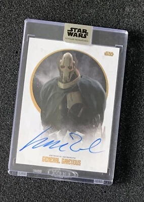 Star Wars Stellar 2017 Matthew Wood General Grievous Autograph Card Base #13/40 - Image 1 of 4