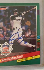 KEVIN MITCHELL 1991 DONRUSS SIGNED AUTOGRAPHED AUTO CARD SAN FRANCISCO GIANTS