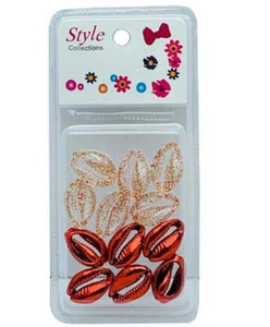 Beauty Collection Style Collection 2 Tone Shell Beads BD015 RED - Picture 1 of 1