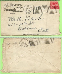 Werbung Hotel Rexford 4. Juli 1900 Boston MA - Bild 1 von 1