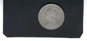 UK: 1888 - Victoria Half Crown Silver Good Fine Coin. As Shown on Scan - Picture 1 of 2
