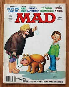 Mad Magazine Junio 1978; Vol 1 #199; Spy Who Loved Me; Punk Rock; Anuncios de TV - Imagen 1 de 6