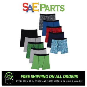 NEW WONDER NATION BOYS UNDERWEAR, 10 PACK SPACE DYE BOXER BRIEF, SIZE M - Picture 1 of 1