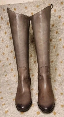 Botas de montar Sam Edelman Penny de cuero gris para mujer talla 6,5 M nuevas sin caja  Foto 1 de 4