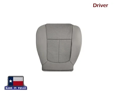 2009 2010 For Ford F150 XLT Driver Bottom Gray Cloth Fabric Material Seat Cover - Image 1 of 4
