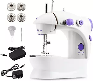 Mini Sewing Machine,Portable Sewing Machine for Beginners Adult Kids, 2-Thread 2 - Picture 1 of 6