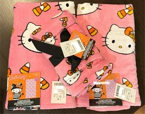๐๐Sanrio Hello Kitty Halloween Candy Corn Bath Towel & Hand Towel Set๐๐ - Picture 1 of 5