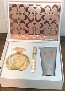 COACH LOVE 3 PC SET FOR WOMEN 3.4oz EDP SPRAY + .20 oz ROLL-ON  + 5oz LOTION - Picture 1 of 6