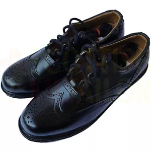 Handmade Black Ghillie Brogues For Men Scottish Ghillie Brogues For Sale Shoes - Picture 1 of 5