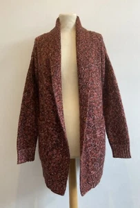 Cardigan aperto Claudie Pierlot taglia 1 UK piccolo maglia grossa tasche misto mohair - Foto 1 di 8