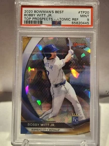 Bowman's Best Top Prospects 2020 refractor atómico Bobby Witt Jr PSA 9 #IP-20 KCR - Imagen 1 de 2