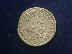 3 Kreuzer 1694 ( Groschen ) KB Leopold Kremnitz RDR W/19/672 - Picture 1 of 2