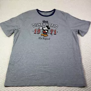 T-Shirt Walt Disney World XXL grau 1971 Mickey Mouse bestickt Disney Parks - Bild 1 von 9