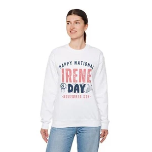 Sudadera Unisex Día Nacional Irene 8 de Noviembre Nombre - Imagen 1 de 7