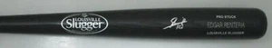 Martlins EDGAR RENTERIA Signed Louisville Slugger Engraved Black Bat Giants AUTO - Picture 1 of 2