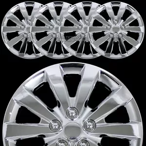 for Nissan Sentra S SV 2013-25 Chrome 16" Wheel Covers Snap On Full Rim Hub Caps - Picture 1 of 7