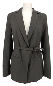 Comma Damen Blazer Gr.36 Anthrazit A-Linie Gürtel Klassisch - Bild 1 von 12