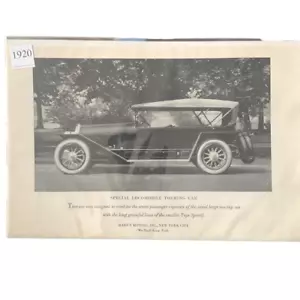 Oldtimer 1920 Lokomotive Tourenwagen Hare’s Motors inkl. Anzeige Werbung - Bild 1 von 1