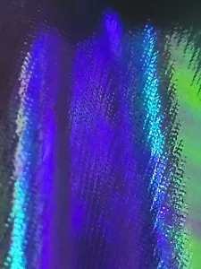 Purple Mermaid Unicorn Hologram Fabric reflective Latex PVC Barbie 80s doll - Afbeelding 1 van 7
