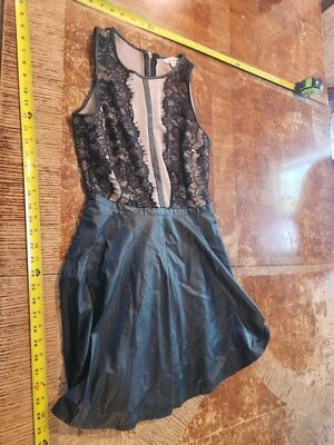 Double Zero Dress Womens Medium Sleeveless Tan Top Black #S30 - Image 1 of 3