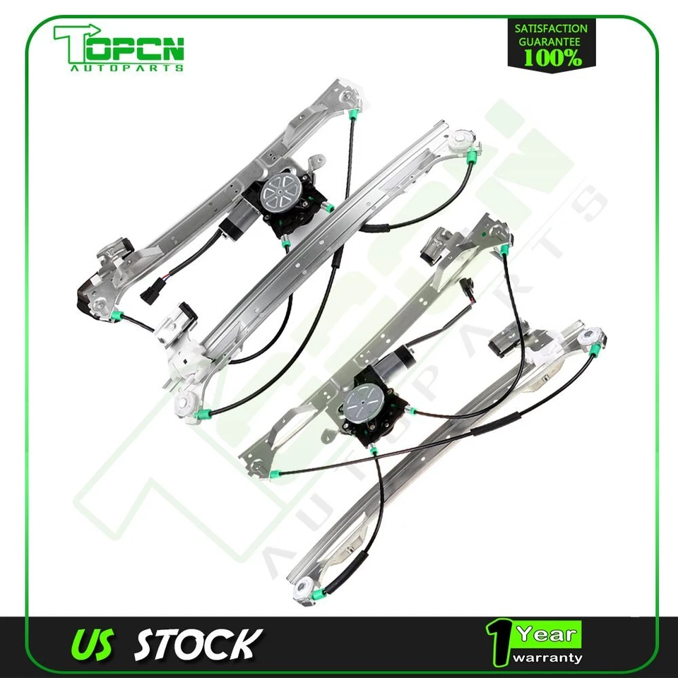 Se adapta a GMC Envoy 2002-2009 regulador de ventana eléctrica con motor delantero izquierdo derecho Foto 1 de 4