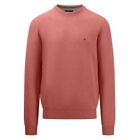 Fynch Hatton Men's Knit Jumper Casual Fit Red 1413220 361 Orient Red