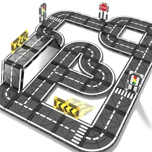 Magnetic Tiles Road Set Magnet Tiles for Kids Ages 3-5 4-8 5-7 Magnetic Build... - Picture 1 of 8