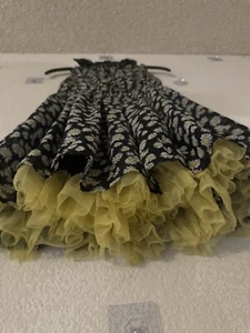 Girls Beautees fit & flare dress ( Yellow, White And Black)  size 10, - Picture 1 of 24