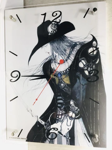 Yoshitaka Amano Designed Wall Clock Vampire Hunter D Anime Manga Game Collection Cover