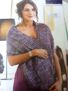 PatternTo Knit Lady's Gorgeous Light Weight Wrap In Multi colour 4ply - Picture 1 of 1