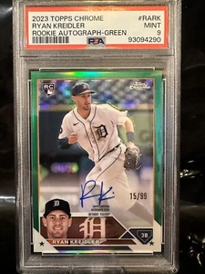 2023 Topps Chrome - Ryan Kreidler Auto Green Refractor #RA-RK /99 (RC) - Bild 1 von 2