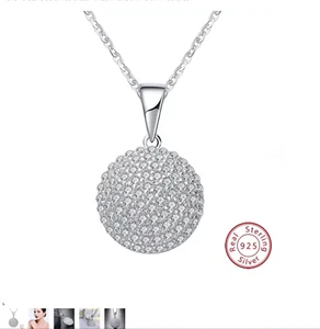 Brilliant Zirconia Pendant Necklace Set - Picture 1 of 9