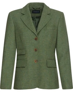 Highmoor Tweed-Blazer Reverskragen Blazer|Tweedjacken Damen NEU - Bild 1 von 11