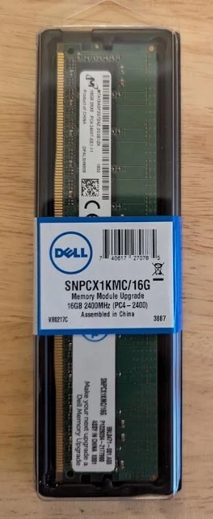 Dell Memory SNPCX1KMC/16GB 2400MHz (PC4-2400).OEM-New_In original packaging. - Image 1 of 1