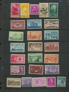 25 Different Vintage United States Mint Never Hinged 3¢ USA Commemorative Stamps - Picture 1 of 1