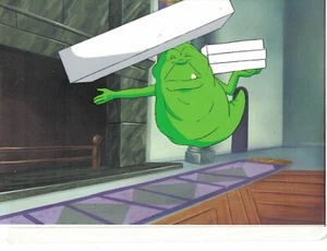 THE REAL GHOSTBUSTERS SLIMER Production Animation Cel  PIZZA BOX -- YOUR CHOICE - Picture 1 of 7