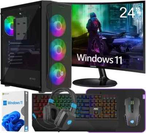 COMPUTER SET RYZEN 5600G 32GB DDR4 SSD 1TB WINDOWS11 CURVED MONITOR - Afbeelding 1 van 4