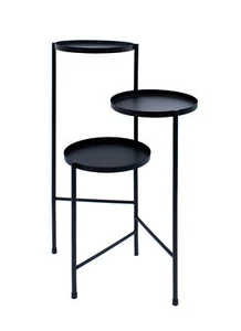 Metall Blumen Ständer klappbar - 70x52 cm - Deko Pflanzen Treppe Regal 3 Etagen - Bild 1 von 4