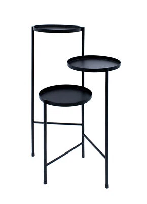 Metall Blumen Ständer klappbar - 70x52 cm - Deko Pflanzen Treppe Regal 3 Etagen - Bild 1 von 4