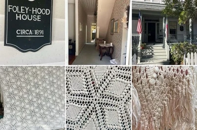 Colcha Colcha Colcha Crochet Palomitas Estrella Hecha a Mano De Colección PESADA Foto 1 de 4