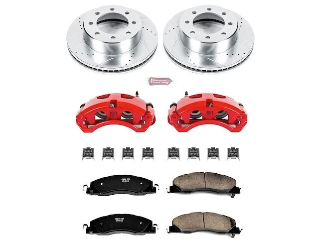 Kit de pastillas de freno delanteras y rotor para Ram 2500 2011-2018 2012 2013 2014 2015 WN177JY Foto 1 de 1
