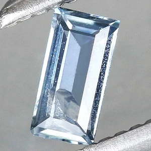 Zafiro azul escarcha natural baguette 0,13 quilates ancho 3,9 x 2 mm, Ceilán - Imagen 1 de 4