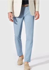 Pantalones chinos ajustados HILTL Tarent Air Weight 34/42 ligeros/verano PVP £150 - Imagen 1 de 8