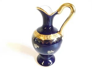 Porzellan aus Limoges Kobaltblau Goldrand Krug - Bild 1 von 7