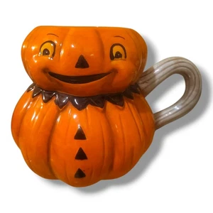 Taza calabaza Johanna Parker Transpac Halloween Jack O Lantern - Imagen 1 de 12